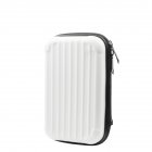 Hard Carrying Case Water-proof Dust-proof Travel Protective Carrying Storage Bag Compatible For Camera Accessories Pearl White