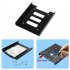 Hard  Drive  Tray Metal 2 5 inch To 3 5 inch SSD Hard Drive Metal Mounting Adapter Bracket Black