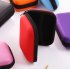 Hard Earphone Case Eva Leather Headphone Storage Bag Protective Usb Cable Organizer Portable Earbuds Pouch Box Red
