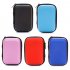 Hard Earphone Case Eva Leather Headphone Storage Bag Protective Usb Cable Organizer Portable Earbuds Pouch Box Red