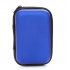 Hard Earphone Case Eva Leather Headphone Storage Bag Protective Usb Cable Organizer Portable Earbuds Pouch Box Red