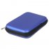 Hard Earphone Case Eva Leather Headphone Storage Bag Protective Usb Cable Organizer Portable Earbuds Pouch Box Red