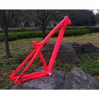 Hard Tail AM Mountain Bike Bicycle Frame h1 Bearing Quick Release Barrel Shaft  pink M quick release Special size