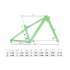 Hard Tail AM Mountain Bike Bicycle Frame h1 Bearing Quick Release Barrel Shaft  pink M quick release Special size