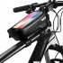 Hardshell Bicycle Front Bag Waterproof Mobile Phone Bag black 1L