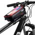 Hardshell Bicycle Front Bag Waterproof Mobile Phone Bag red 1L