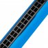 Harmonica Key Of C 24 Holes Professional Harmonica Performance Competition Mouth Organ With Hard Box Cleaning Cloth For Professionals Students Beginners blue