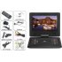 Have a mini entertainment system ready wherever you are with the 11 5 inch portable DVD player with 270 degree screen rotation and anti shock function 