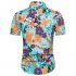 Hawaii Beach Wear Leisure Shirt of Short Sleeves and Turn down Collar Casual Top for Man CS162 L