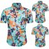 Hawaii Beach Wear Leisure Shirt of Short Sleeves and Turn down Collar Casual Top for Man CS162 2XL