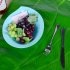 Hawaii Green Banana Leaf Shape Placemat Tabletop Wall Decoration