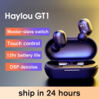 Haylou Gt1 Headphones Tws Fingerprint Touch Bluetooth-compatible  Earphones Hd Stereo Wireless Headphone black