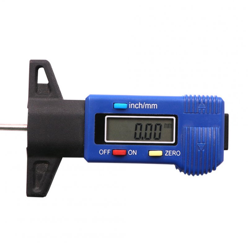 Digital Car Tire Tread Depth Gauge Meter Built-in Bluetooth Transmission Thickness Gauges Blue