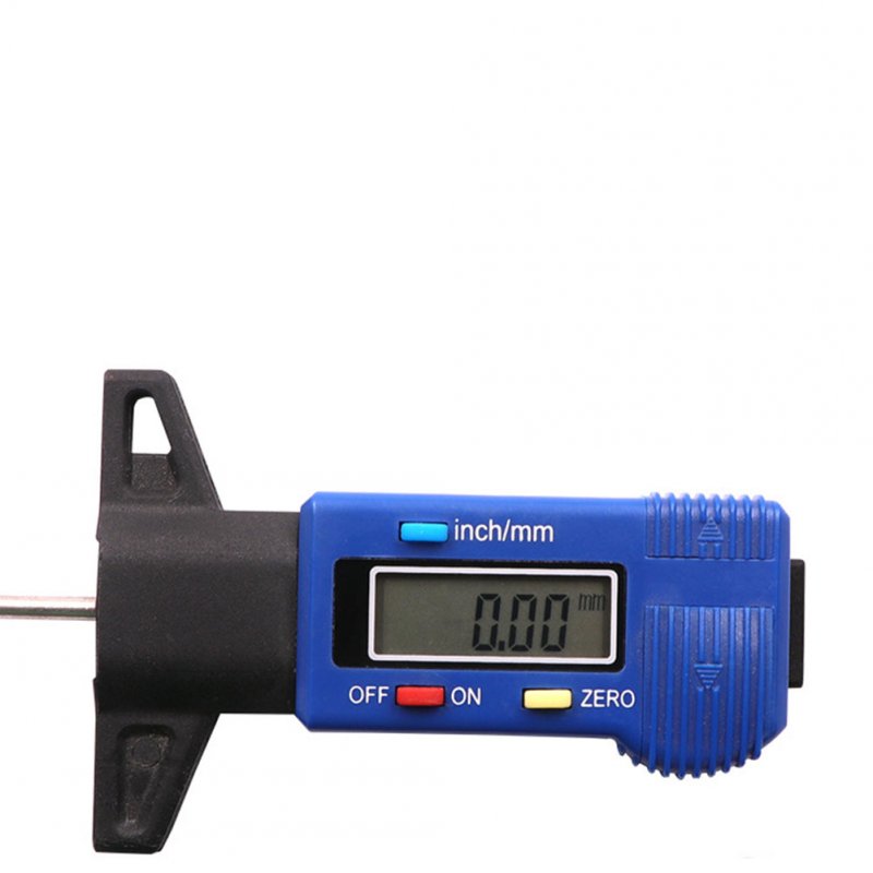 Digital Car Tire Tread Depth Gauge Meter Built-in Bluetooth Transmission Thickness Gauges Blue