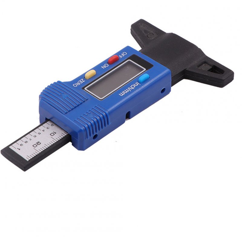 Digital Car Tire Tread Depth Gauge Meter Built-in Bluetooth Transmission Thickness Gauges Blue