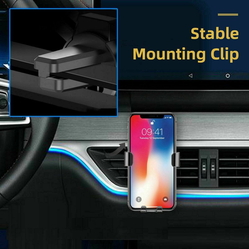 Non-charged Car Air Outlet Phone Holder Universal Suction Cup Type Gravity Sensor GPS Bracket Interior Parts 