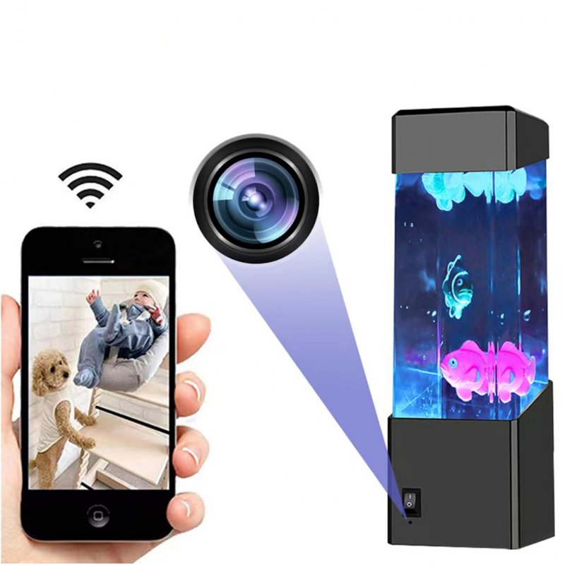 Hd 1080p Aquarium Wifi Camera Motion Detection Cam Home Security Camcorder