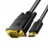 Hd 1080p High speed Hdmi Male To Vga Male Cable Converter Adapter One way For Dvd Hdtv Pc Desktop Monitor 1 meter