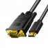 Hd 1080p High speed Hdmi compatible Male To Vga Male Cable Converter Adapter One way For Dvd Hdtv Pc Desktop Monitor 3 meters
