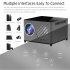 Hd 1080p Projector Wireless Wifi Smart Portable Home Theater Cinema 2 4g 5g Dual screen Network Bluetooth compatible Projector  1 8gb  UK Plug