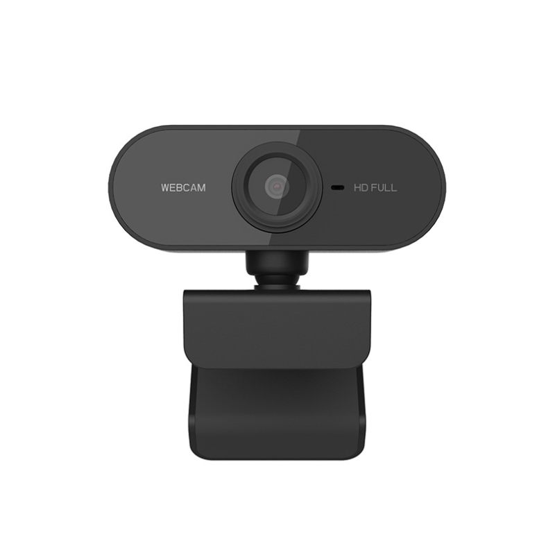 Hd 1080p Web  Camera Mini ABS Computer Rotatable Cameras With Microphone black