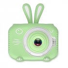 Hd Cartoon Rabbit Children Camera Digital Photo Childlike Mini Camera Green single camera