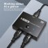Hd HDMI compatible 2 1 Bidirectional Switcher 8K60Hz 4K120Hz Converting Hd Switcher Box Compatible For Ps5 Xbox Nvidia black