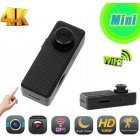 Hd Mini Camera Wifi 4k Shirt Button Camera Small P2p/ap Monitor Motion Detection Video H.264 Video Recorder 32GB