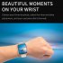 Hd11 Smart Watch Bluetooth Call Smart Ai Heart Rate Blood Pressure Monitoring Watch Gold Shell   Pink Silicone