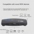 Hdmi 2 0 Switcher with Remote 5 in 1 out Hd Converter Hdcp 4k 60hz Hdmi Splitter Black