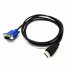 Hdmi compatible To VGA HD Converter Cable Audio Cable Converter Adapter 1m