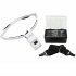 Head Magnifier With LED Lights Headband Magnifying Glass With 5 Interchangeable Lenses 1 0X 1 5X 2 0X 2 5X 3 5X For Jewelry Arts Crafts White
