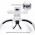 Head Magnifier With LED Lights Headband Magnifying Glass With 5 Interchangeable Lenses 1 0X 1 5X 2 0X 2 5X 3 5X For Jewelry Arts Crafts White
