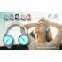 Head mounted Bluetooth compatible  Headset Stereo Low latency Noise Cancelling Gaming Wireless Earphones With Breathing Light black