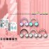 Head mounted Bluetooth compatible  Headset Stereo Low latency Noise Cancelling Gaming Wireless Earphones With Breathing Light Purple
