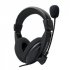 Head mounted Ergonomics Computer Stereo Gaming Headphone with Microphone black