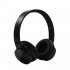 Head mounted Foldable Plug In Card Heavy Bass Stereo Bluetooth Headset black