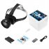 Headlamp Wearable Camera 1080P Camera 3200mah Battery Head Wearable Cam Black