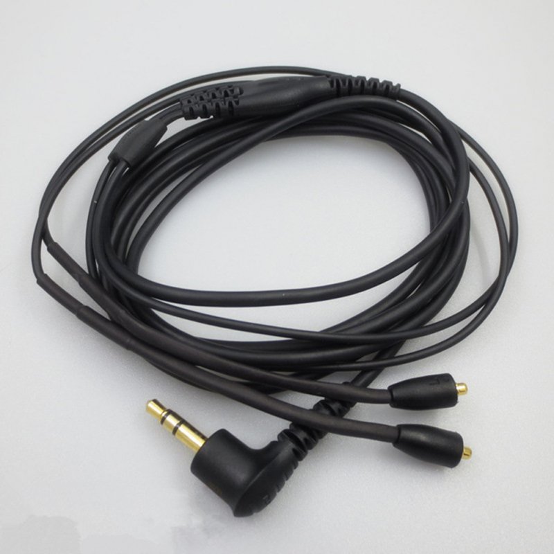 Headphone Cable Compatible For Shure Se215 Se535 Se315 Se425 Se846 Ue900 Audio Wire Length 1.6 Meters black