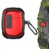 Headphone Case Compatible For Pixel Buds A Series Shockproof Earphone Protective Shell Cover With Carabiner black