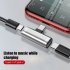 Headphone  Converter  Compatible For Xiaomi Redmi Audio Type C Adapter  Dual Type C Jack For Earphone Listen Music   Charging black
