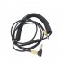 Headphone Extension Cable Mic Volume Control Wire Male to male 3 5mm Replacement Audio Cord Compatible For Marshall black