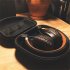 Headphone Hard Cover Protective Case Portable Anti pressure Shock proof Anti falling Headset Storage Bag black