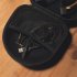 Headphone Hard Cover Protective Case Portable Anti pressure Shock proof Anti falling Headset Storage Bag black