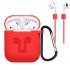 Headphone Silicone Protective Case Cover for Airpod Earphone Accessories  red4W87