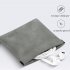 Headphone Storage Bag U Disk Usb Data Cable Organizer Headphone Accessories Memory Card Pouch Mini Purse Coin Key Bag light gray small