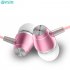 Headphone Wired Earphone In ear Subwoofer Intelligent Headset Snowflake silver