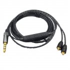 Headset Line Replacement Headphone Wire Compatible For Shure Mmcx Se215 Se535 Se846 Ue900 Volume Adjustable Cable black