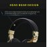 Headset Wired Earphone Gaming Headset USB Luminous Gamer Stereo Headphone Folding Headset gray