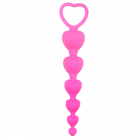 Heart Beads Soft Anal Plug Anus Toys Big Balls Silicone G-Spot Stimulating Butt Plugs Adult Sex Couple Sexy rose Red